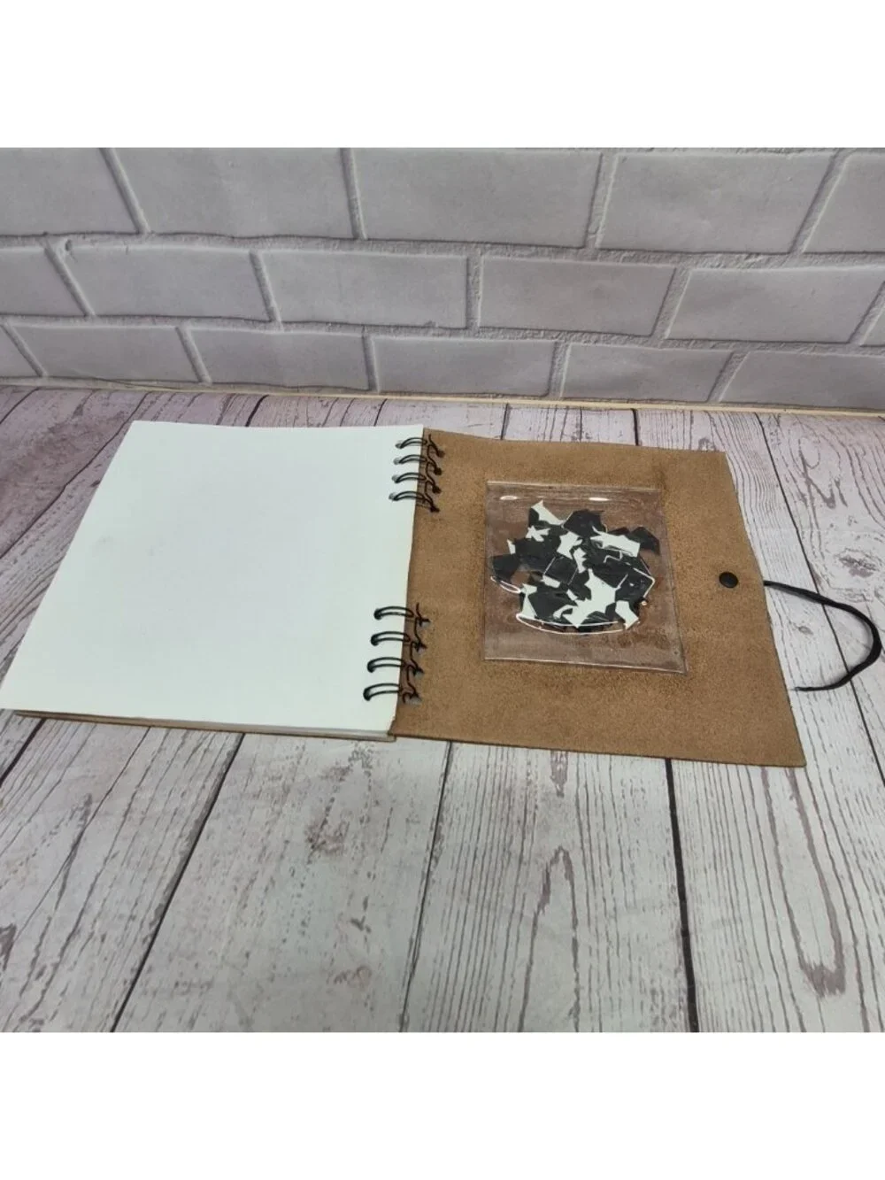 Land Rover Logo Leather Paper Blank Notebook-by Mulholland Brothers~Photo Mounts